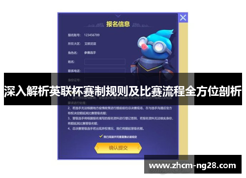 深入解析英联杯赛制规则及比赛流程全方位剖析